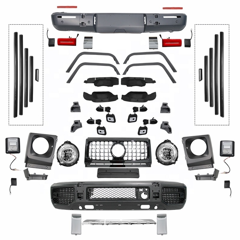 GClass facelift Body Kit include headlight and taillight front rear bumpers G500 upgrade to G63